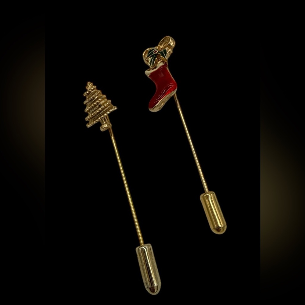 Vintage Christmas Stick Pens-  Set of 2
